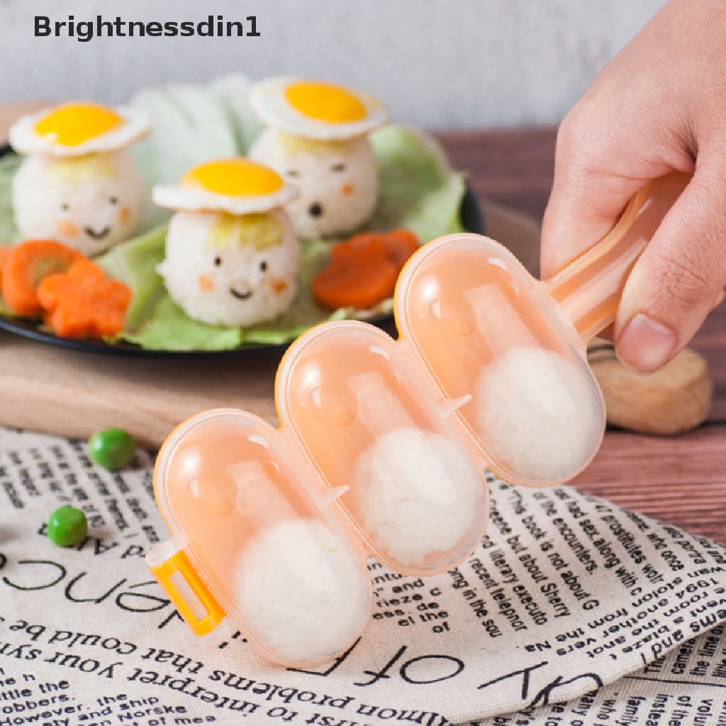 Set 2 Pcs Cetakan Pembuat Bola Nasi Sushi Makan Siang DIY Untuk Alat Dapur