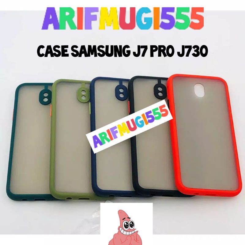 CASE CASING KESING PC LIST COLOR WARNA SAMSUNG J7 PRO J730 TUTUP BELAKANG