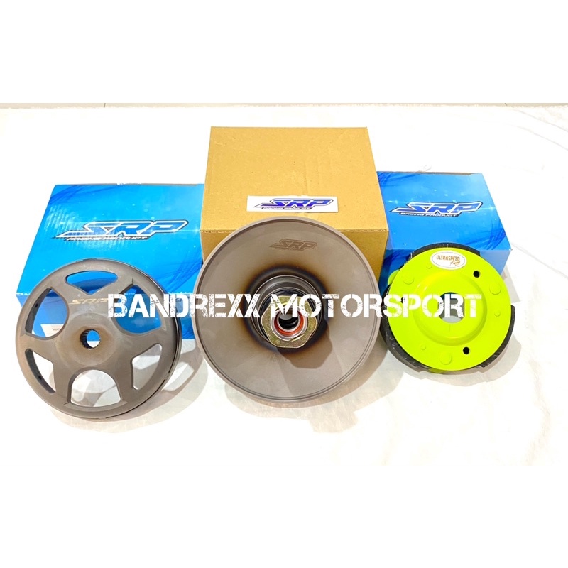 Paket Secondary Sliding Sheave SRP+Kampas Ganda SRP+Mangkok Ganda SRP For Aerox 155-Lexi-Aerox Conne