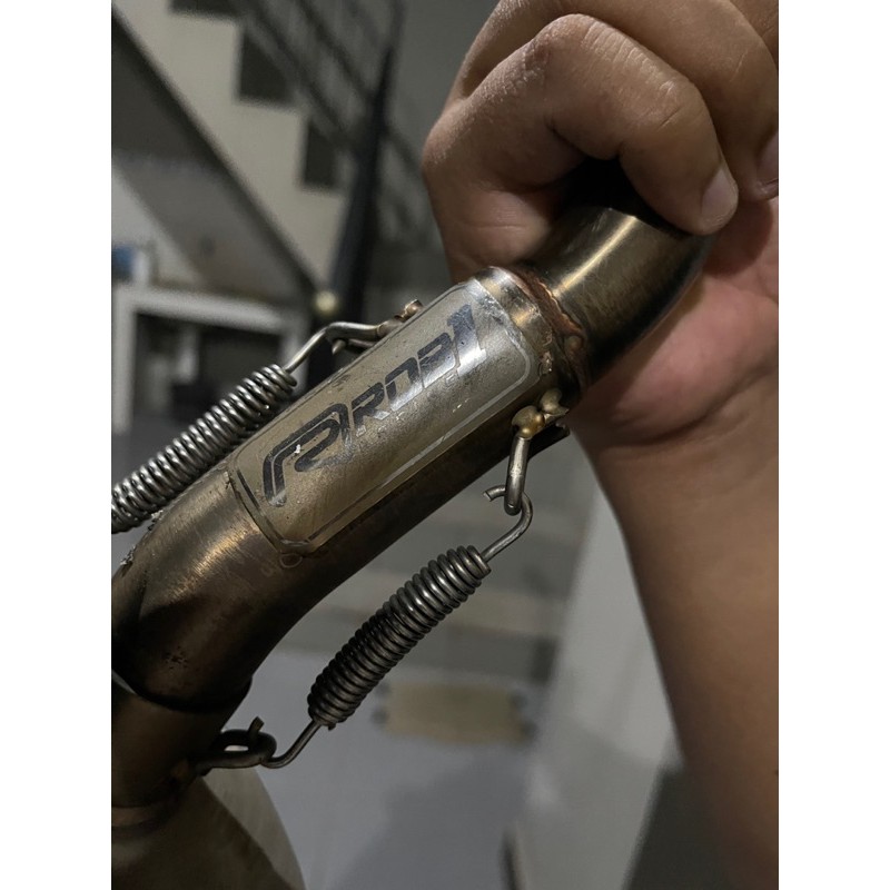 knalpot rob1 black edition oval