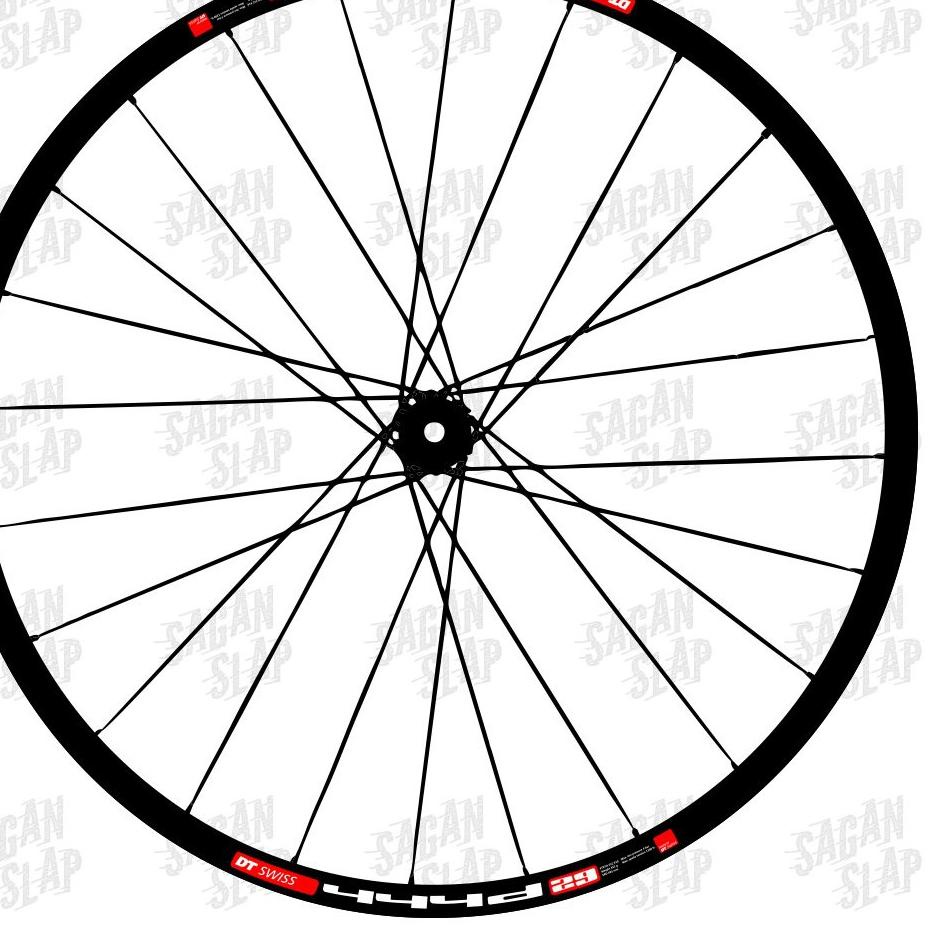 Stiker DT SWISS 444d Lebar Sticker 1.2 cm Decal rim mtb downhill roadbike 26 27.5 29 700c ◦ RDD.25Au