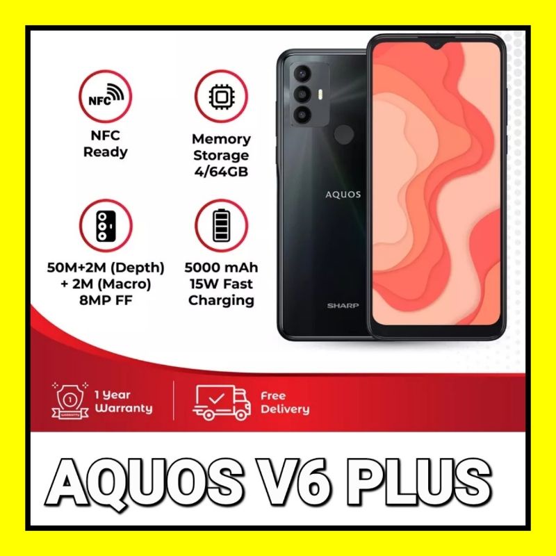 SHARP Aquos V6 Plus 4GB/64GB GARANSI RESMI
