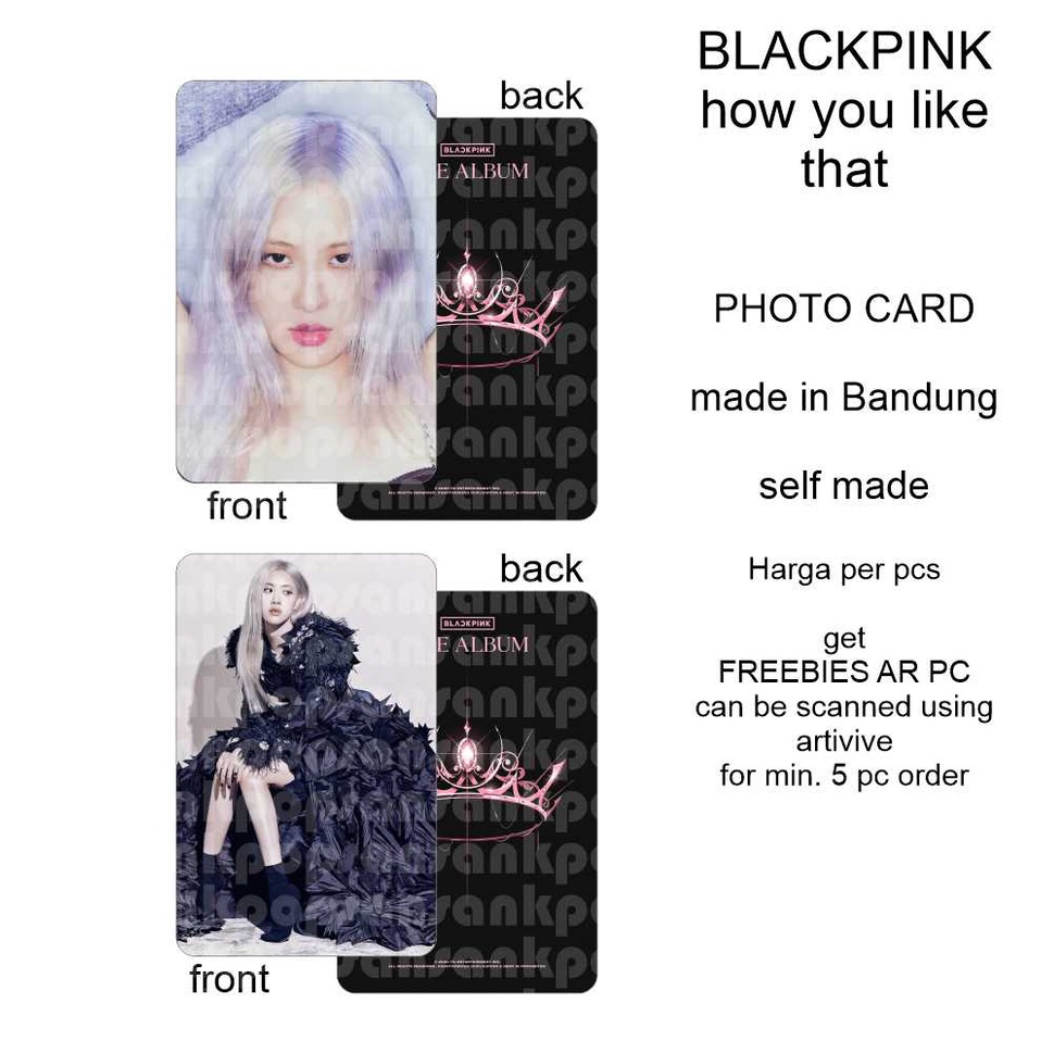 photocard blackpink like that