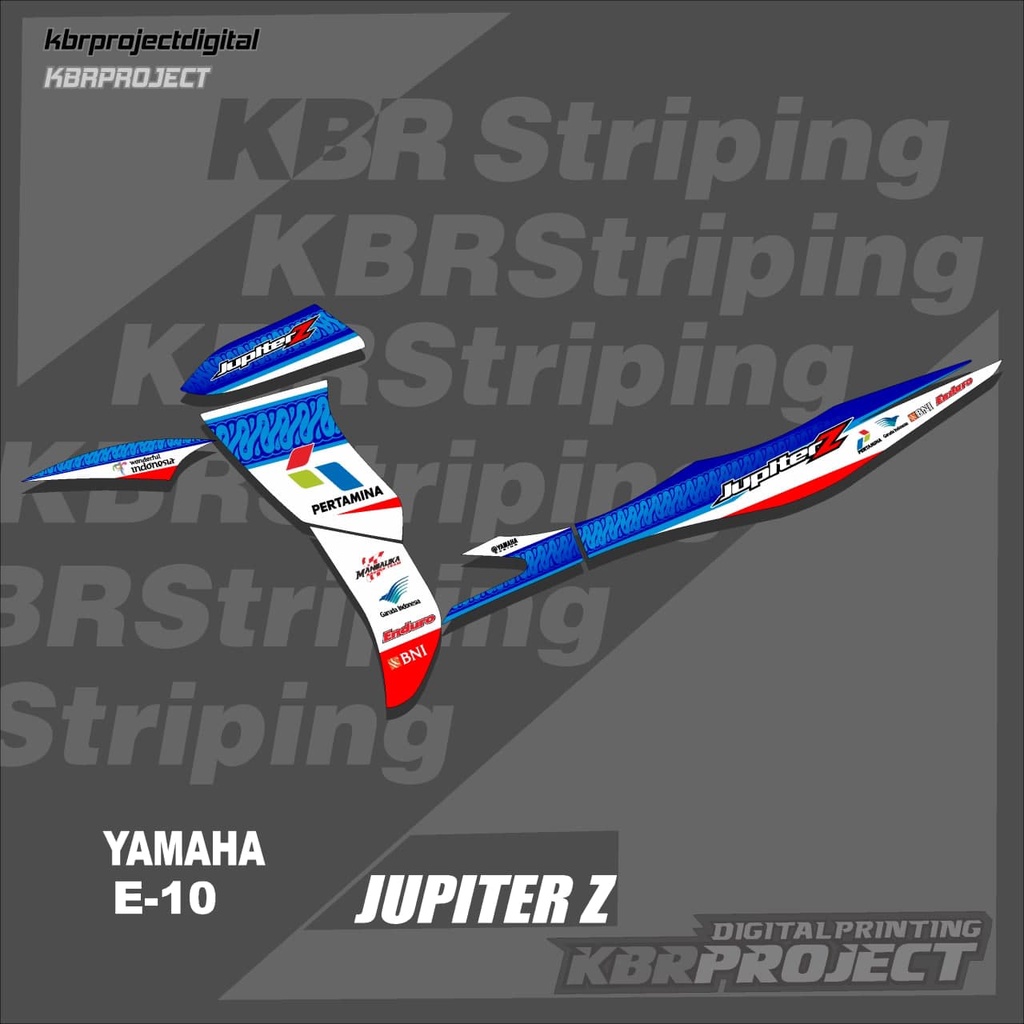 [COD] Stiker JUPITER Z striping JUPITER Z  motor YAMAHA motor sticker variasi Racing E-10