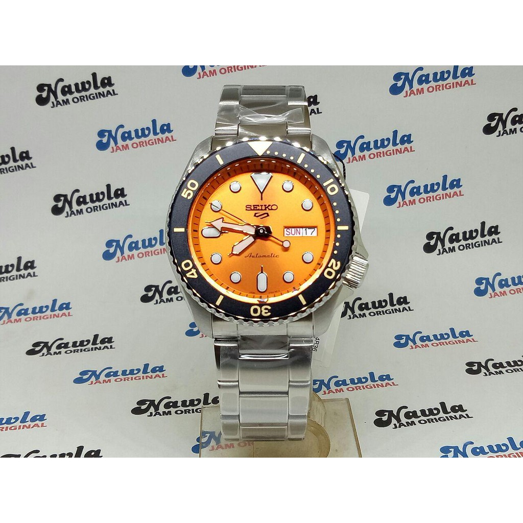 Seiko 5 Sports SRPD59K1 Automatic Orange - Jam Tangan Pria SRPD59