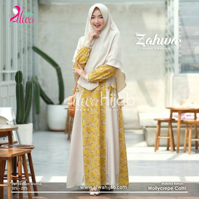 Zahwa mustard alwa hijab