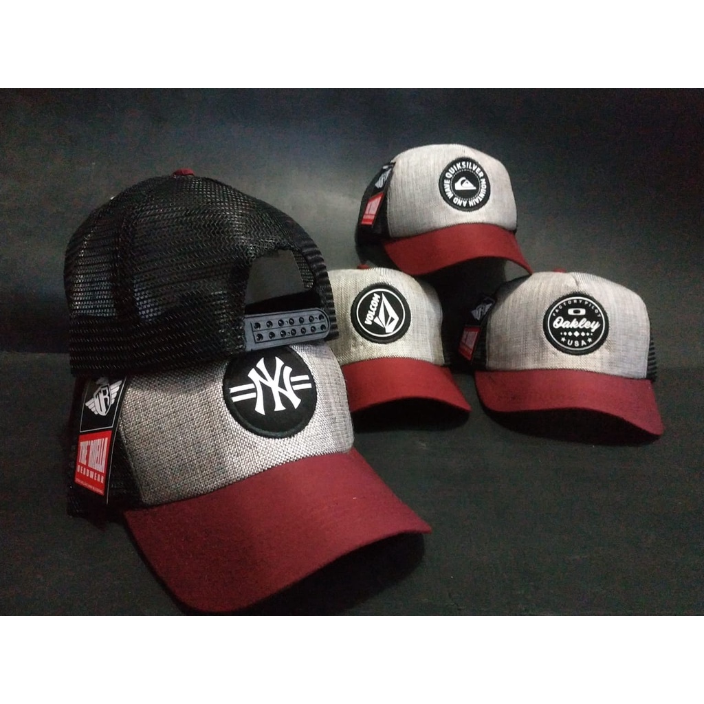 Topi pria jaring baseball Kekinian Termurah motif Random/realpict/COD