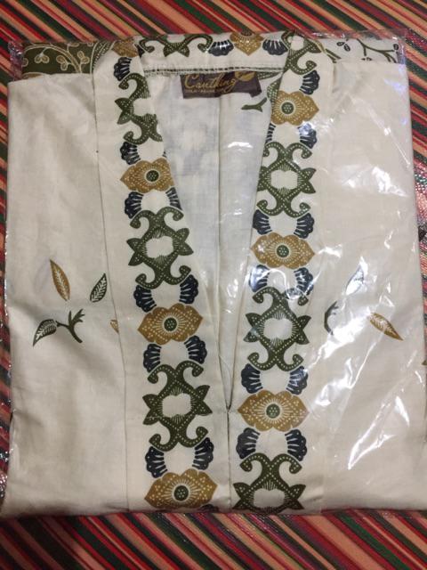 Blus Waka Cibulan Anggrek Putih Baju Batik Atasan Wanita