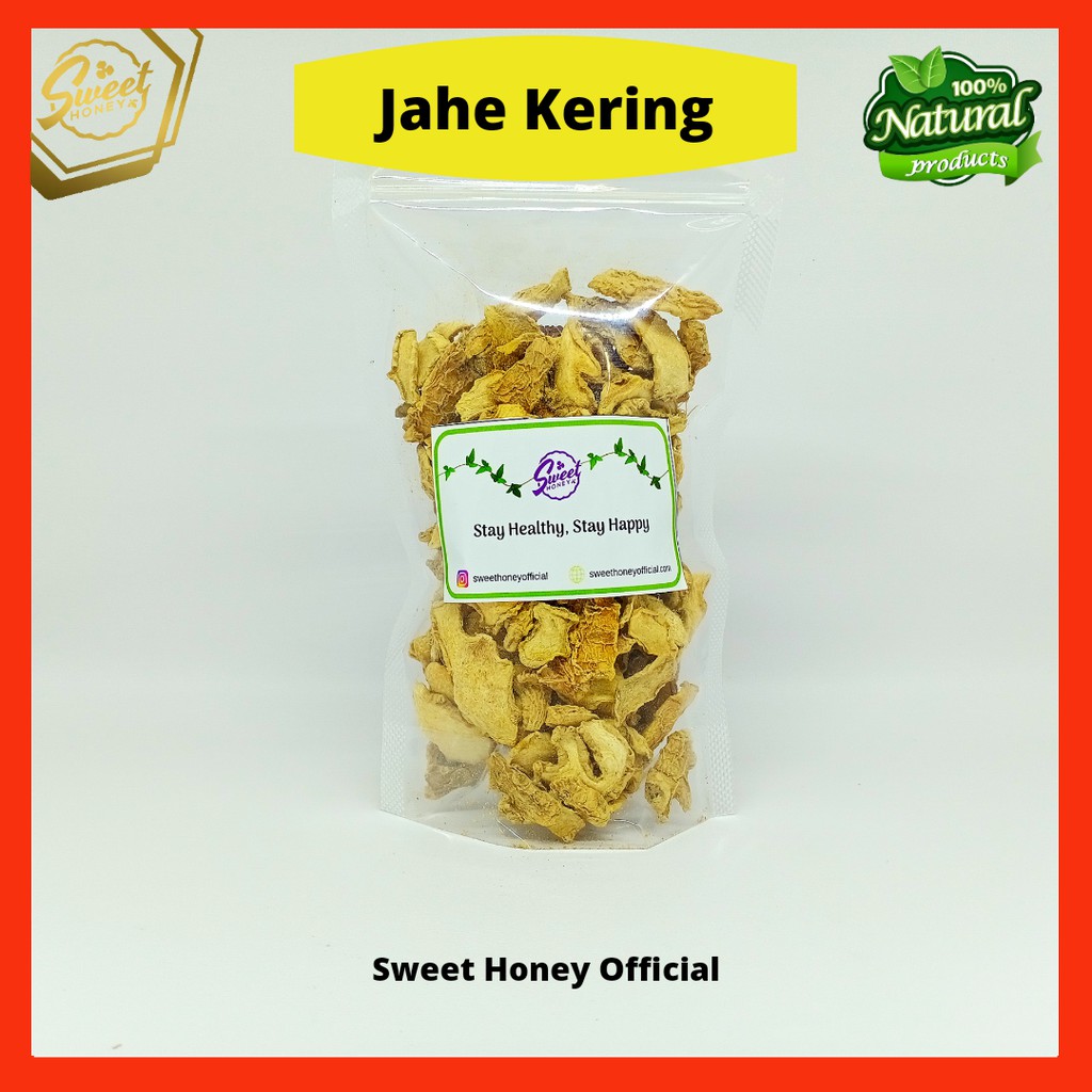

Jahe Gajah Rajang Iris Kering Kualitas Bagus Rempah Rimpang JSR Alami 50g