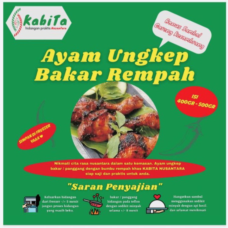 

Ayam Ungkep Bakar Bumbu Rempah, BONUS Sambal Goreng Kecombrang, Praktis Frozen 400-500gr