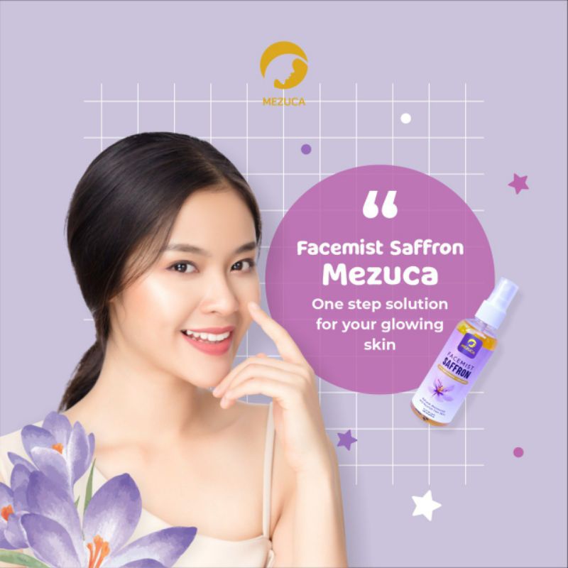 Facemist Safron BPOM - Facemist Saffron Original dari Mezuca Untuk Menghilangkan Jerawat