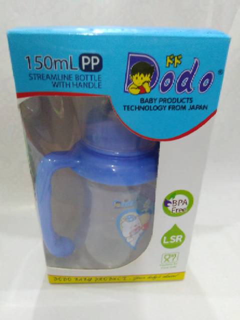 Dodo Botol Susu Streamline With Handle 150ml / botol susu pegangan DBP008/009 S1