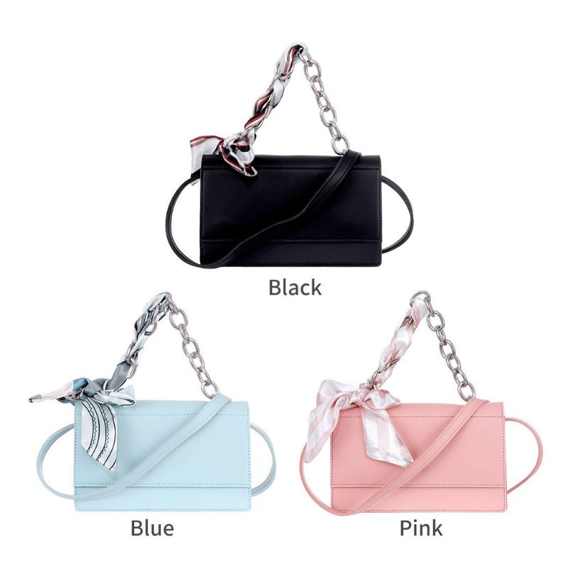 MINISO Tas Selempang Wanita Chain Scarf / Hand Bag / Sling Bag