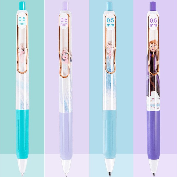 

3 pcs Pulpen Hitam 0.5mm / Pulpen Mekanik Karakter Frozen doi