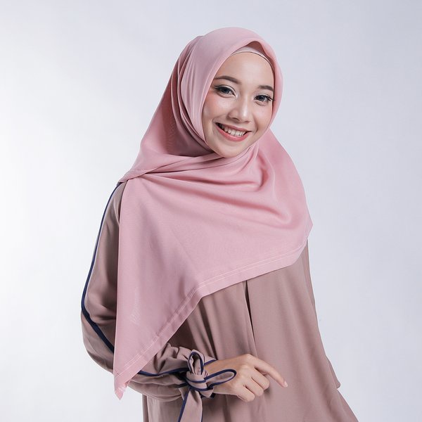 R.A - Daily Hijab Bella Square Polycotton Premium bela kerudung jilbab hijab segi empat TERLARIS-Dusty