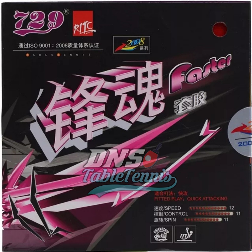 RITC 729 Faster With Transcend - Karet Bet Tenis Meja Friendship