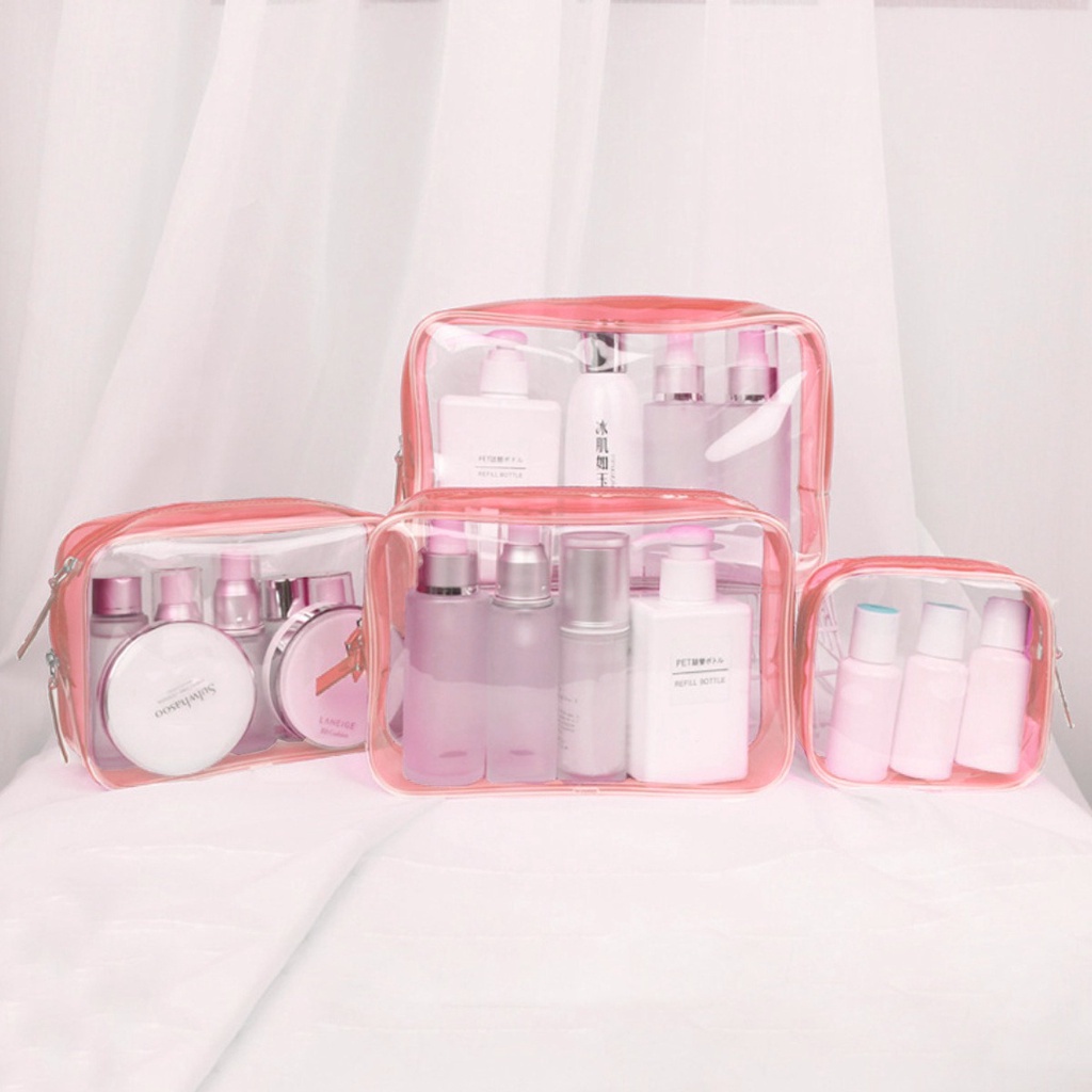 GO! PM767 Tas Kosmetik Travel Transparan washbag Pouch Travel Make Up Bag Organizer Waterproof cosmetik