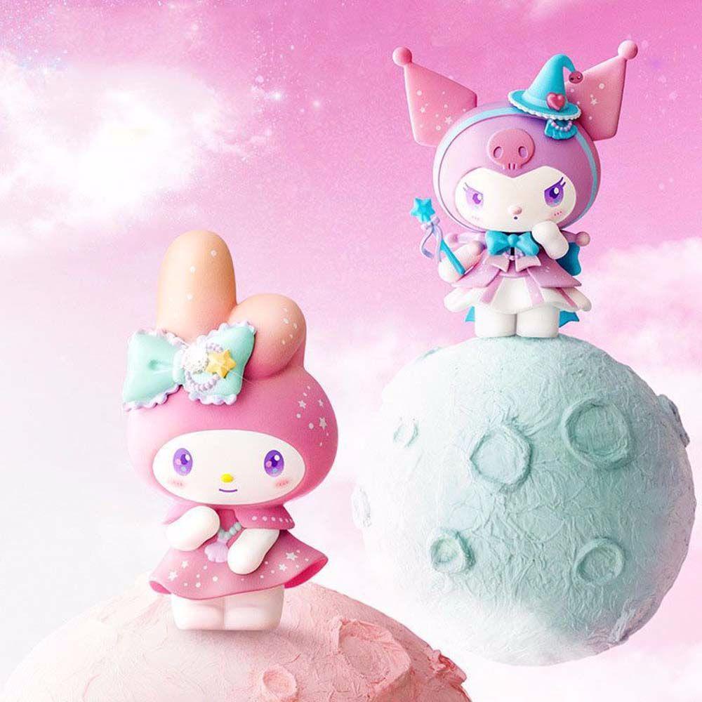 Needway My Melody Patung Hiasan Rumah Koleksi Model Blind Box Cinnamoroll Model Anime Figure Mainan