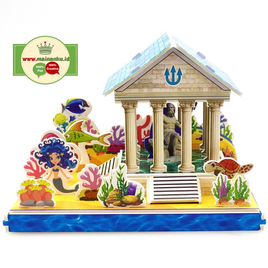 Mini Puzzle 3D | SEA KINGDOM | Mainan Puzzle Istana Putri - 1690-41