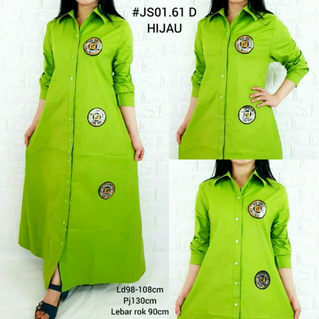 Gamis fensi blink #JS01.61 D GAMIS FENDI MURAH GAMIS SIMPLE CASUAL BAJU MUSLIM WANITA GAMIS KATUN