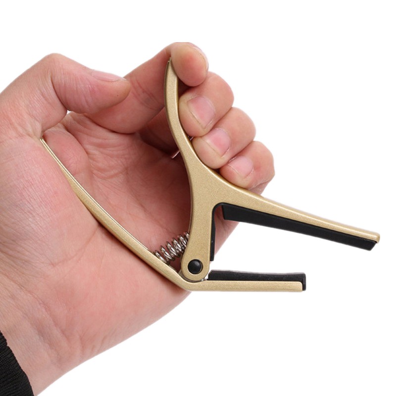 2 IN 1 Capo Gitar Bahan Zinc Alloy Warna-Warni + Pin Penarik