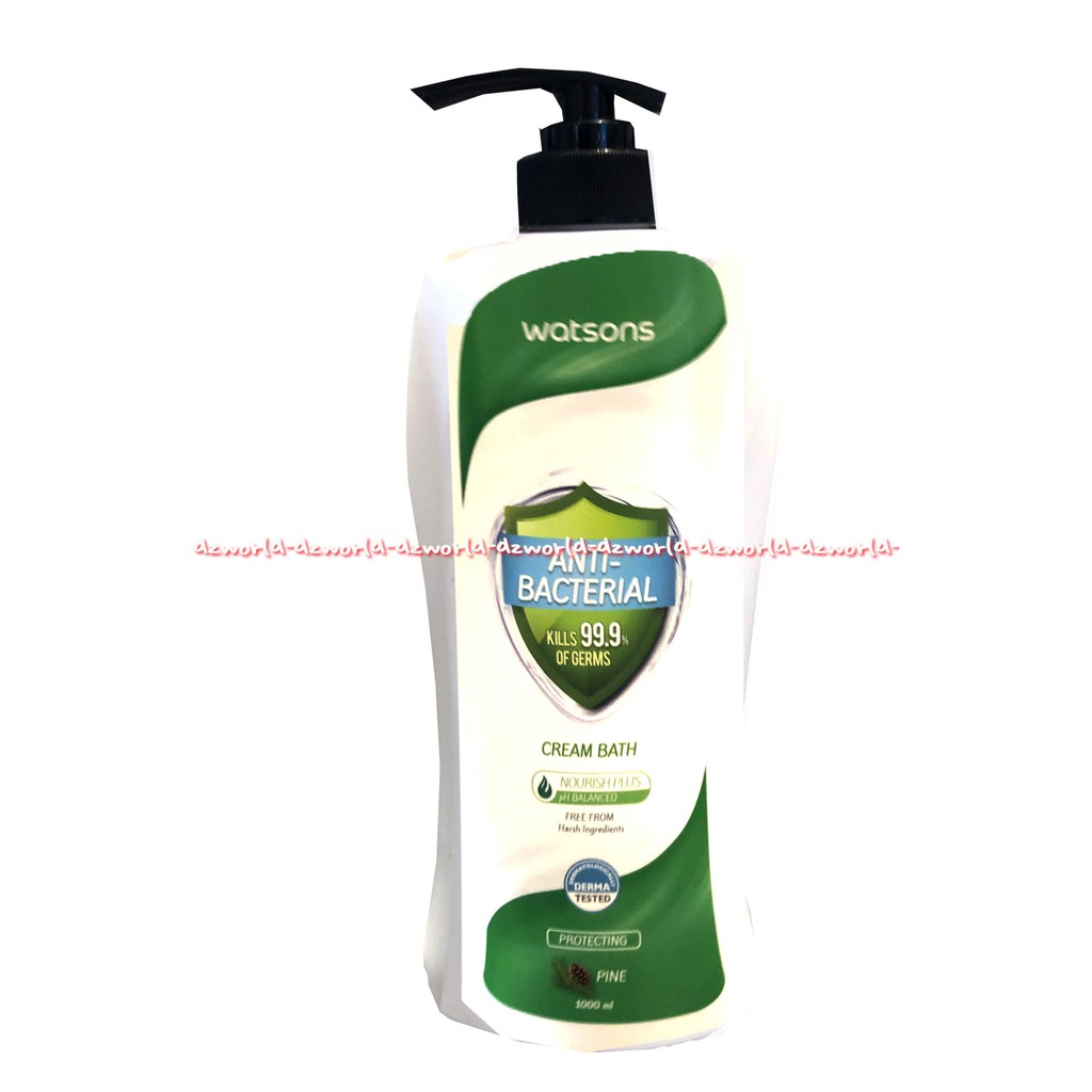 Watsons Anti Bacterial Cream Bath Pine 1L Sabun Mandi Watson Anti Bakteri Membunuh Kuman