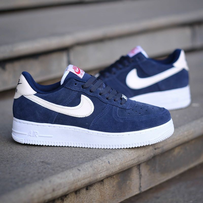 Nike air force 1 low suede midnight navy