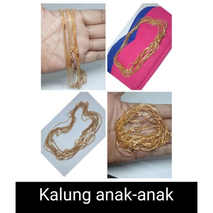 k1. kalung xuping  anak anak lapis emas model itali 35 cm