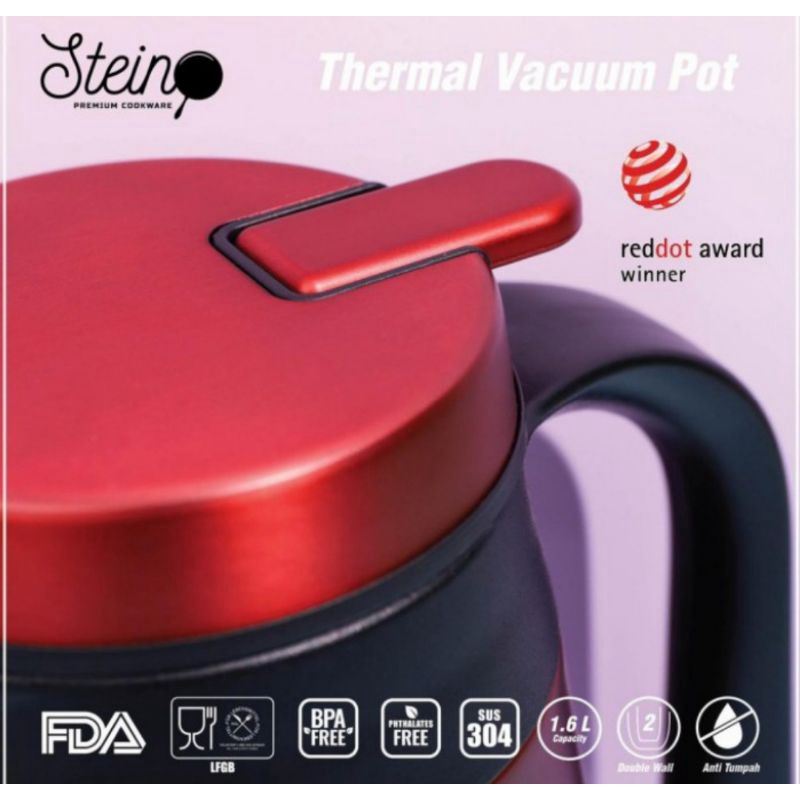 thermal vacuum pot termos air panas stein cookware vacuum pot coffe tea