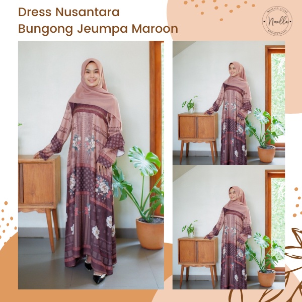 Bungong Jeumpa | THE NOVELLA SCARF Dress Gamis Nusantara