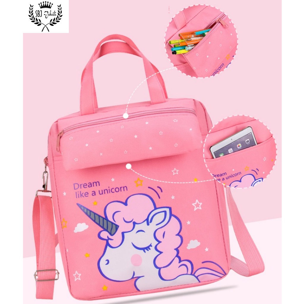 Tas sekolah / Tas Belajar / Tas Kursus / Tas Jalan jalan anak Kartun