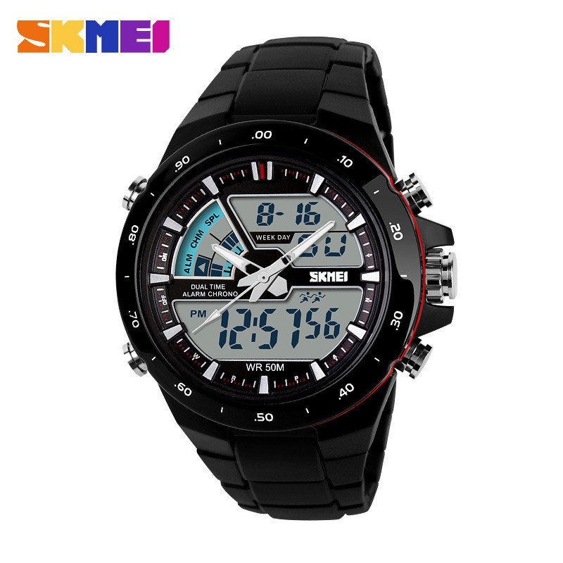 SKMEI 1016 Jam Tangan Pria Digital Analog Chronograph Anti Air WATCHKITE WKOS