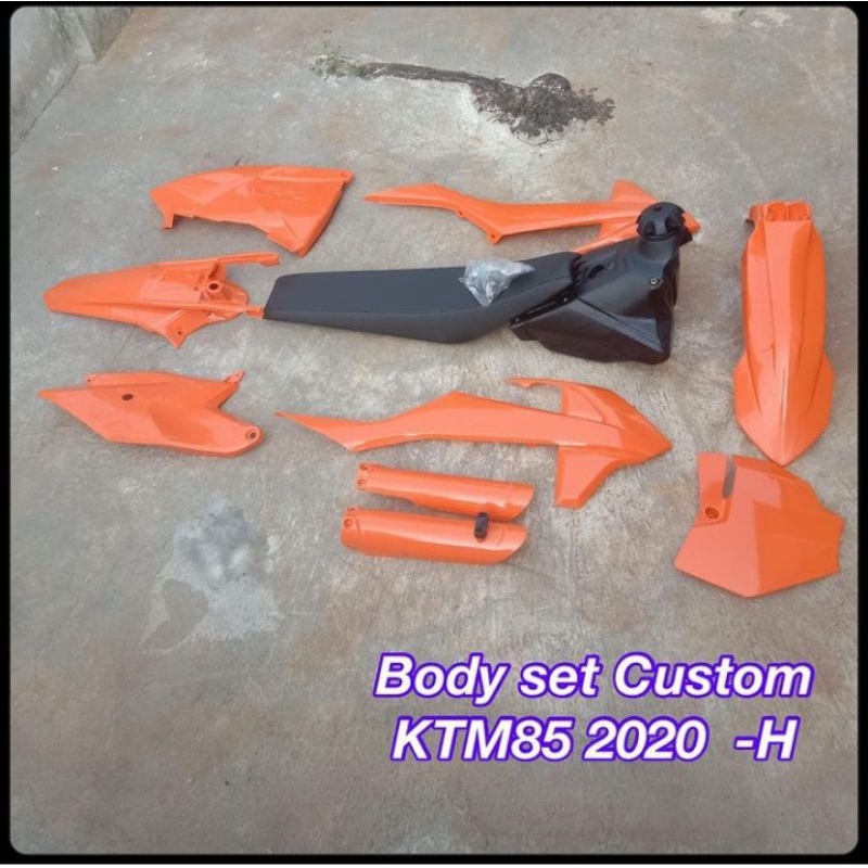BODY SET CUSTOM KTM 85 2020 FULLSET ASSY LENGKAP JOK TANGKI KTM85 2020 TRAIL SUPERMOTO MOTOCROSS