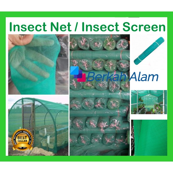 Insect Net - Screen Net Hijau- Jaring Penghalang Serangga - Hama