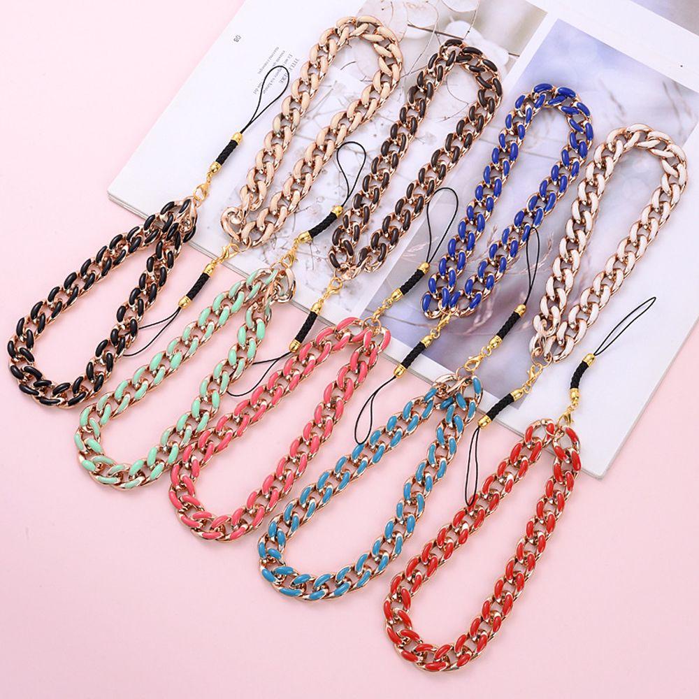 QUINTON Cincin Gesper Ponsel Lanyard Untuk Ponsel Case Hadiah Untuk Wanita Aksesoris Perhiasan Gantung Kabel Gelang Pesona Dekorasi Ponsel Lanyard