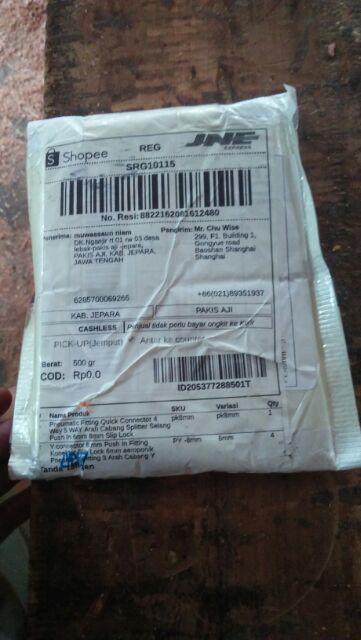 Pneumatic Fitting Quick Connector 4 Way 5 Way Arah Cabang Splitter Selang Push In 6mm 8mm Slip Lock