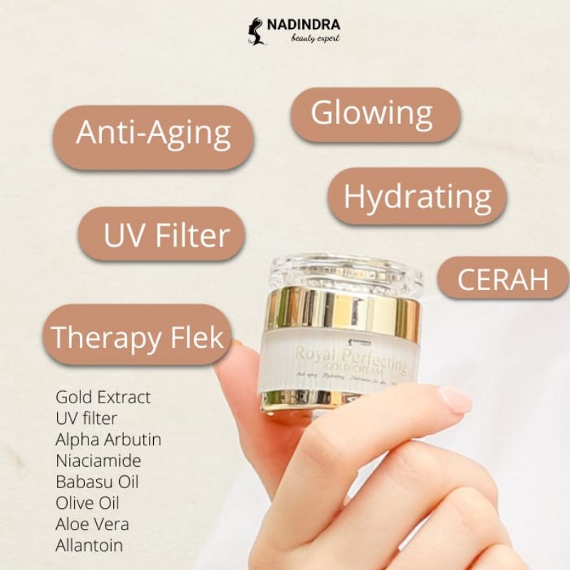 ROYAL PERFECTING GOLD CREAM by Nadindra Beauty Expert