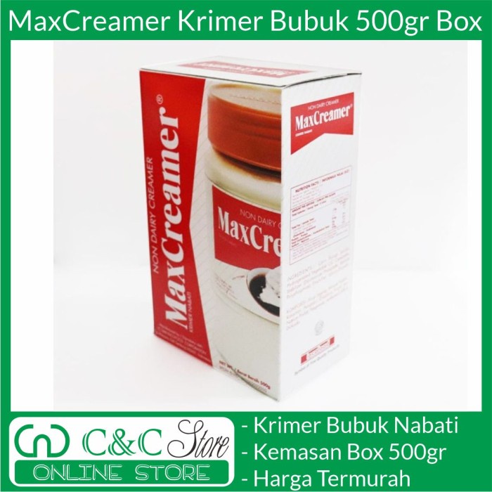 

ge01fgf Maxcreamer 500Gr 500G 500 G Gr Gram Krimer Nabati Bubuk Max Creamer Ds20X11