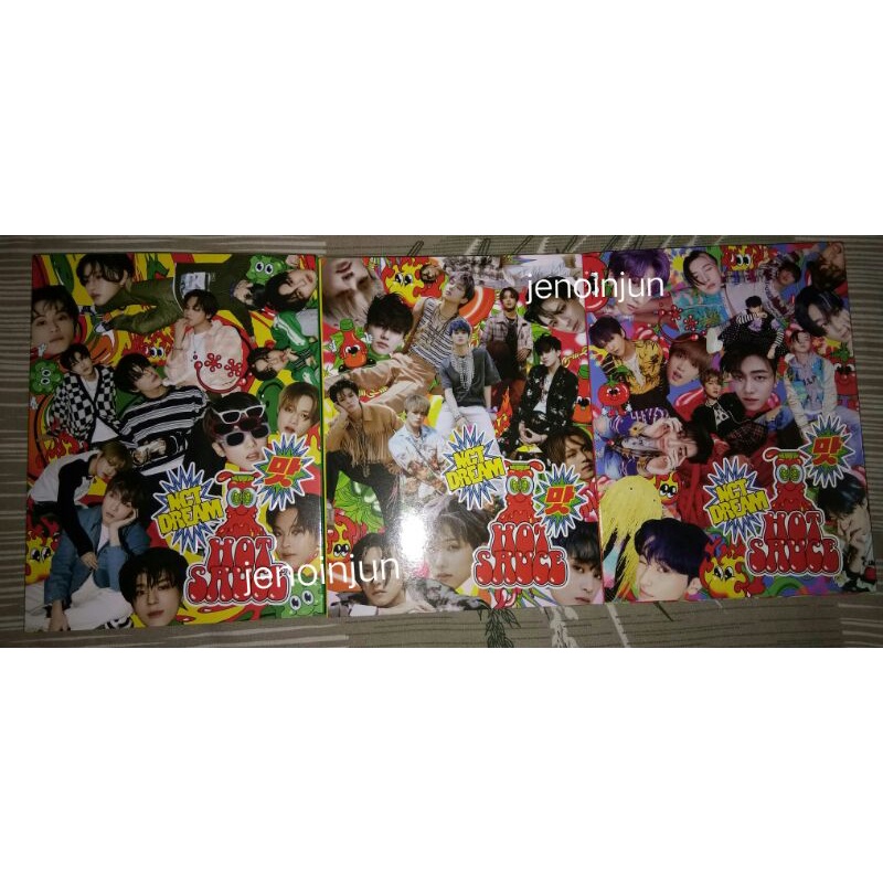 ALBUM + PC CAFE HOT SAUCE FP JENO HAECHAN JISUNG JAEMIN MARK CRAZY CHILLING BORING