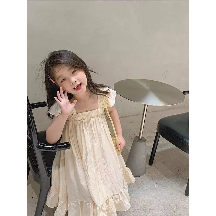 BEFAST - ZTL OOTD Dress MALYA / DRESS ANAK SURELY / Pakaian Dress Anak-Anak Perempuan / Dress Maxy Polos Anak / Fashion Anak Casual / Dress Pesta Anak / Keluaran terbaru / OOTD Anak perempuan Kekinian Ala Korean Style/ Termurah