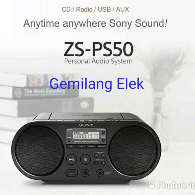 Koko1_Shopp | Mini Compo Sony Zs-Ps50 Cd Usb Mp3 Radio