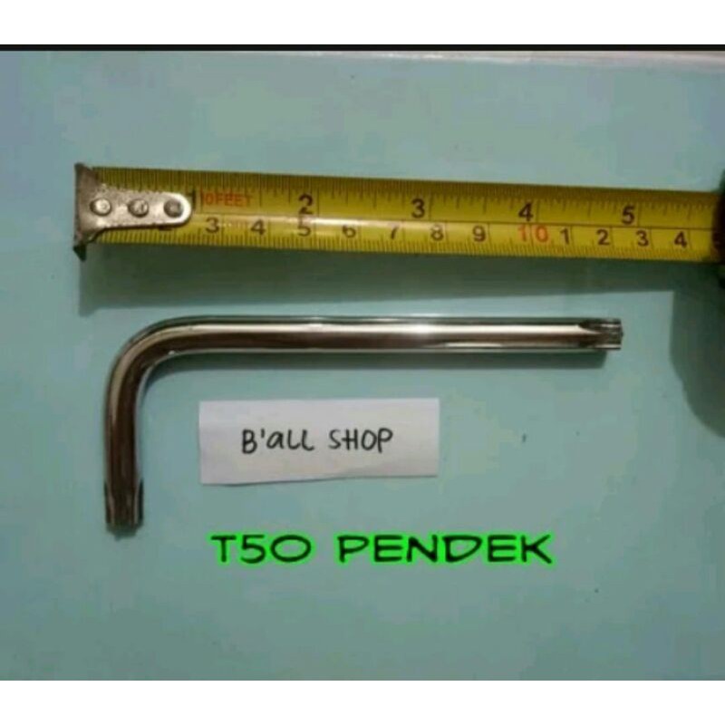 Kunci L Bintang T50 Pendek Tekiro Panjang 12 cm