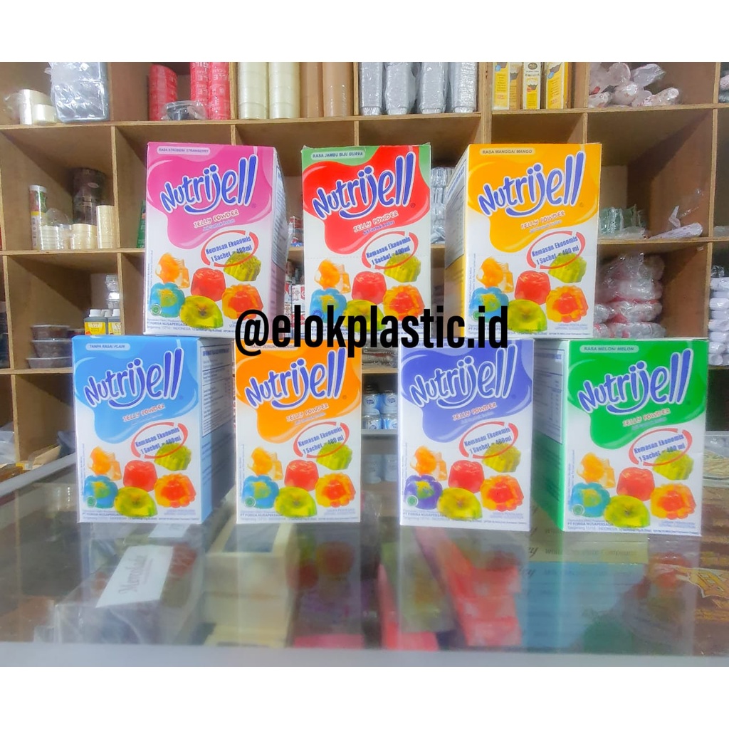 

Nutrijell Agar agar/jelly rasa aneka buah kemasan box 12x10g