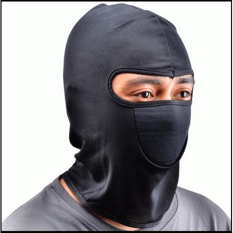 Sarung Kepala Helm Masker Ninja Full Face / Pelindung Kepala dan Wajah Masker Motor Anti Debu Polusi