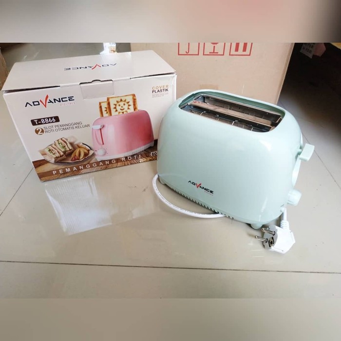 TOASTER ADVANCE T 8866 PEMANGGANG ROTI POP UP ATAS 2 SLOT