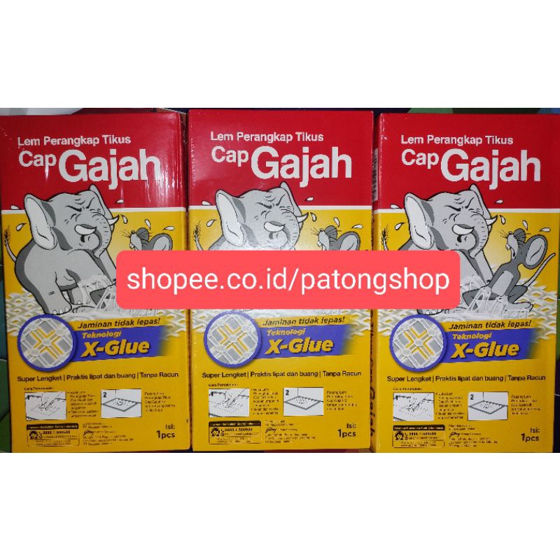 LEM TIKUS PAPAN CAP GAJAH / LEM TIKUS X-TRAP CAP GAJAH 60GR Perangkap tikus