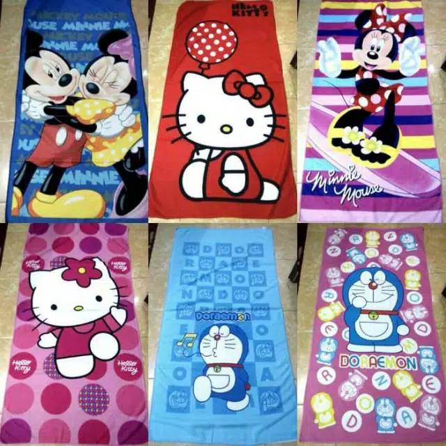 Handuk karakter anime kartun towel