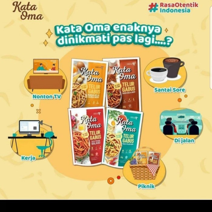 MURAH Kata Oma telor gabus rasa gula aren dan keju - BALADO