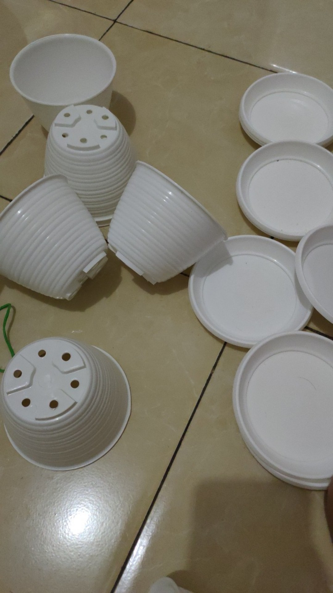 Tatakan Pot 12 Alas Pot Bunga Gbl T12 Putih Bersih Murah