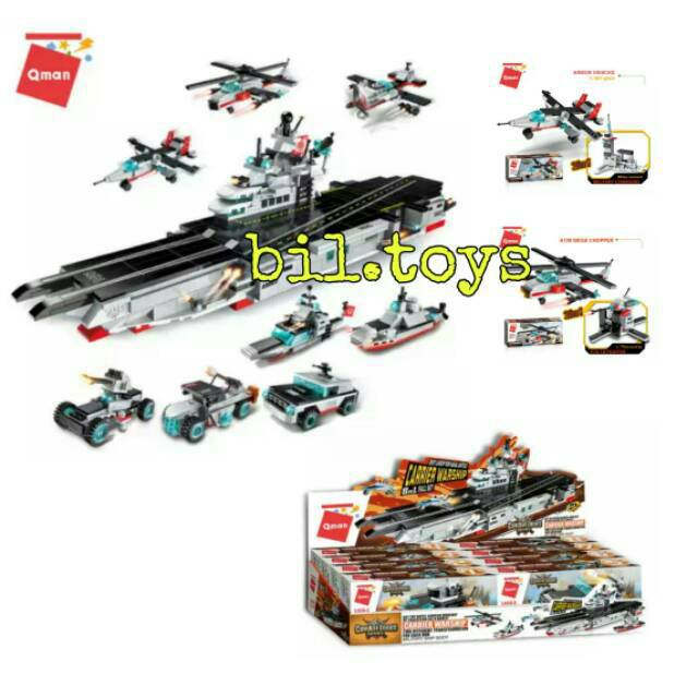LEGO QMAN 1406 KAPAL INDUK CARRIER WARSHIP
